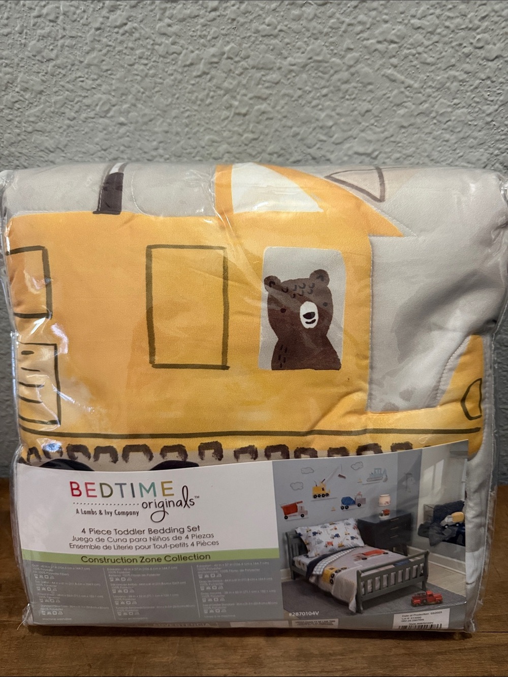 Construction Zone Toddler Comforter Set - Toddler Bed Set